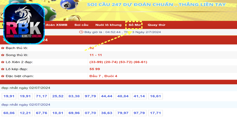 Chuyên Mục Sổ Mơ Lô Đề Tại Rồng Bạch Kim 777