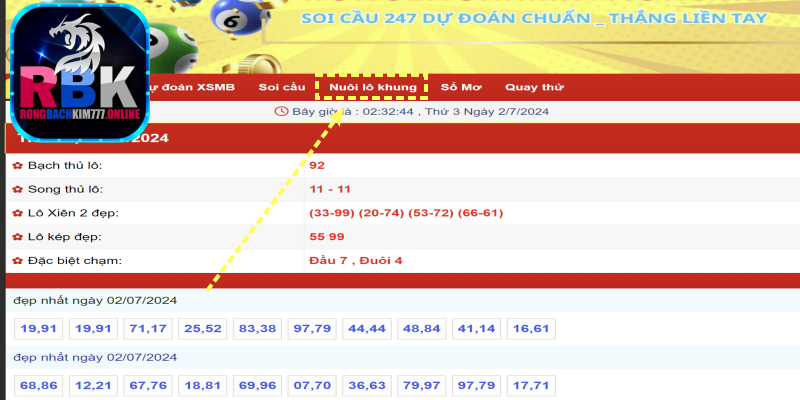 Chuyên Mục Nuôi Lô Khung Tại Rồng Bạch Kim 777